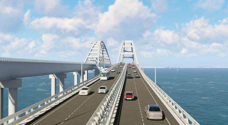 С мая 2018 открыто движение по Крымскому мосту